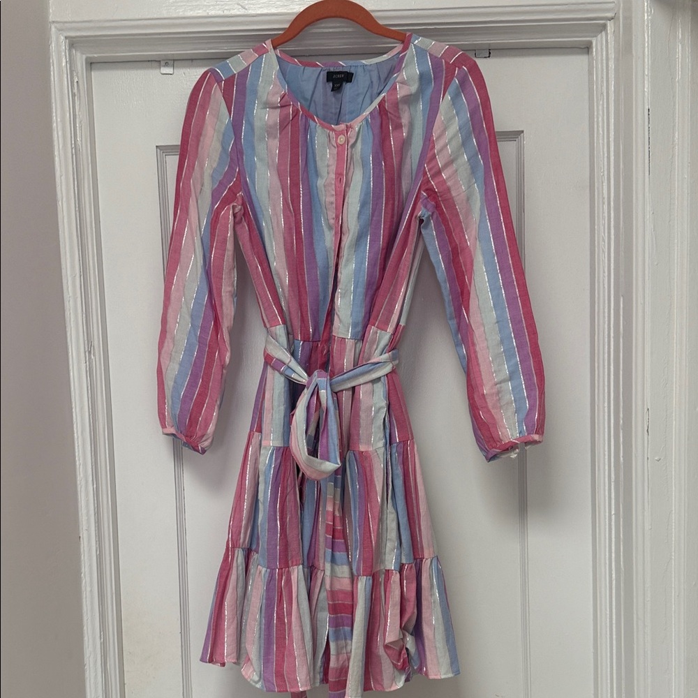 J. Crew Pastel Striped Blouse